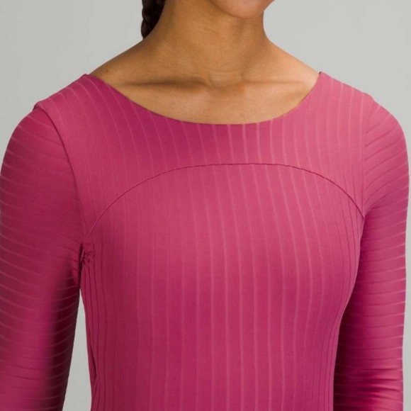 NWT Lululemon Ribbed Wrap-Back Long-Sleeve One-Piece - Picture 8 of 9